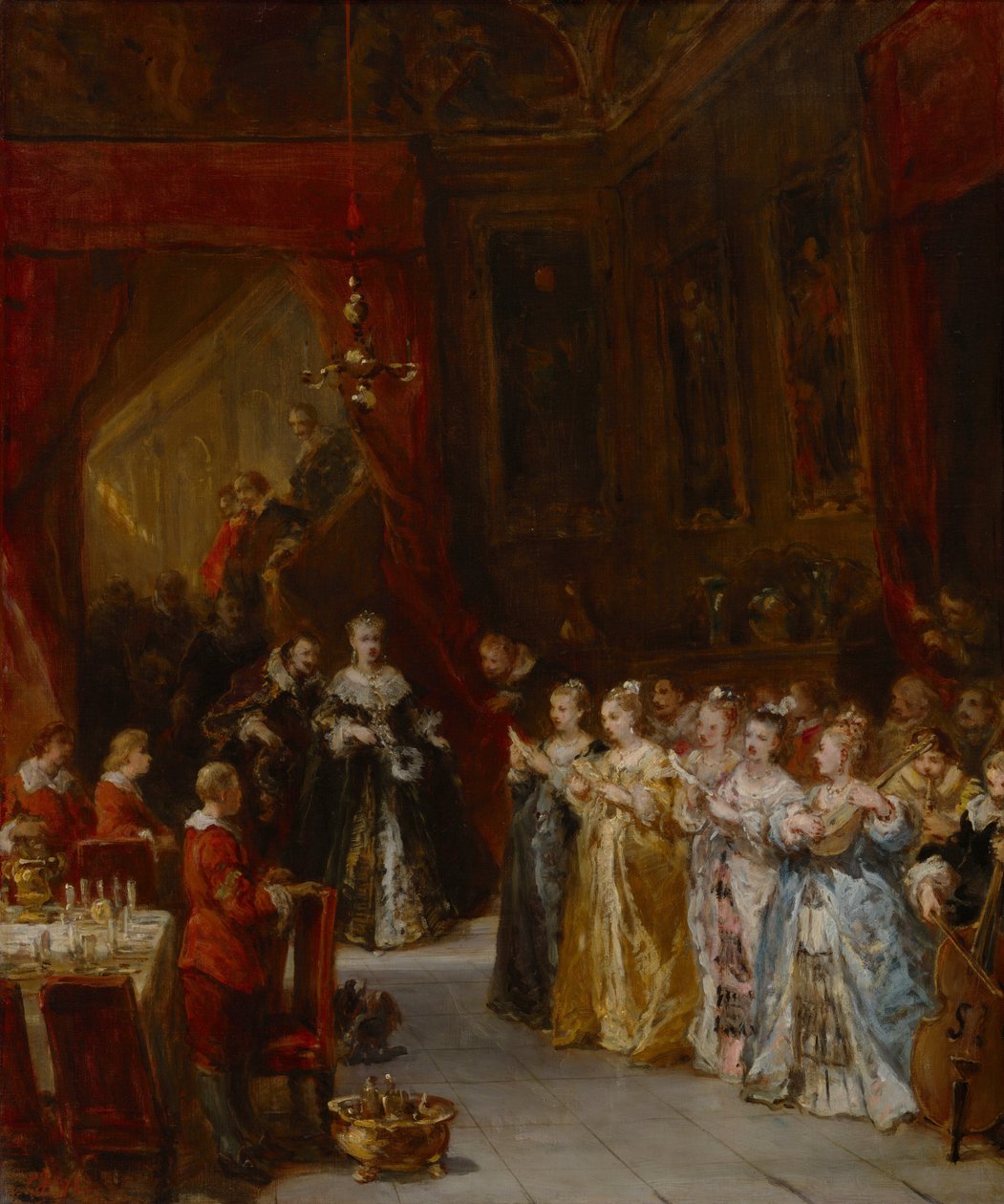 Une fête - Eugene Isabey