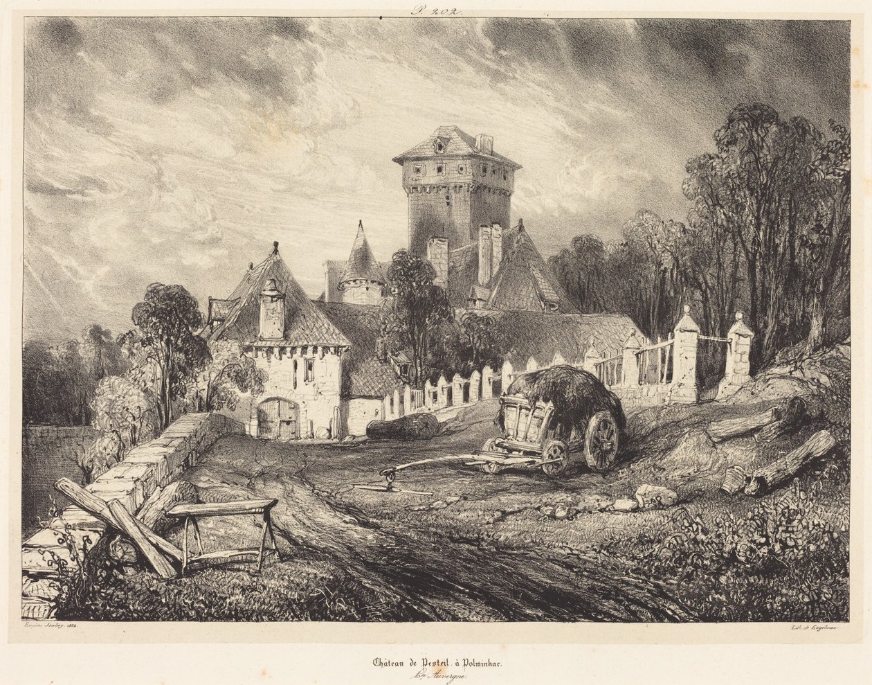 Château de Pesteil à Polminhac - Eugene Isabey