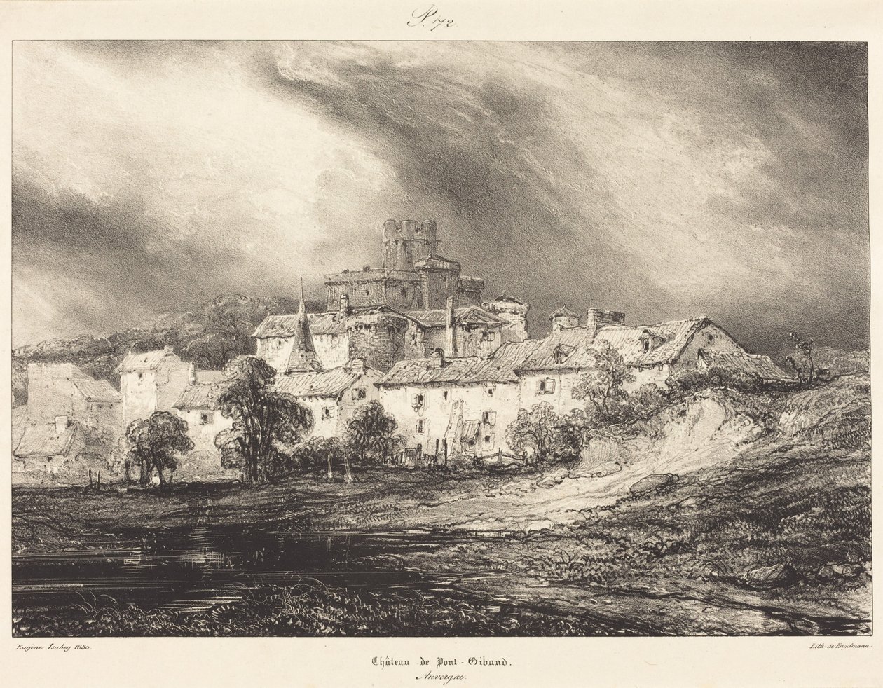 Château de Pont-Gibaud - Eugene Isabey