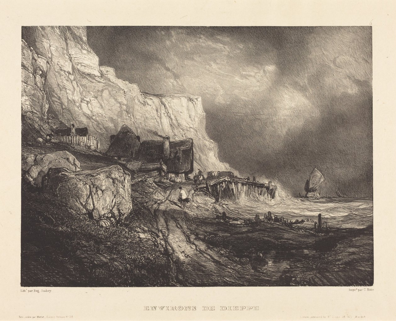 Environs de Dieppe - Eugene Isabey