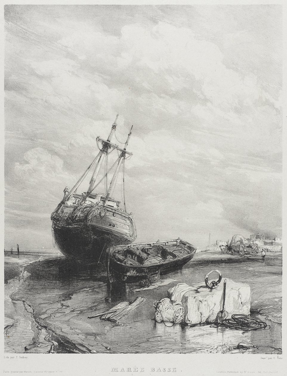 Marée basse - Eugene Isabey