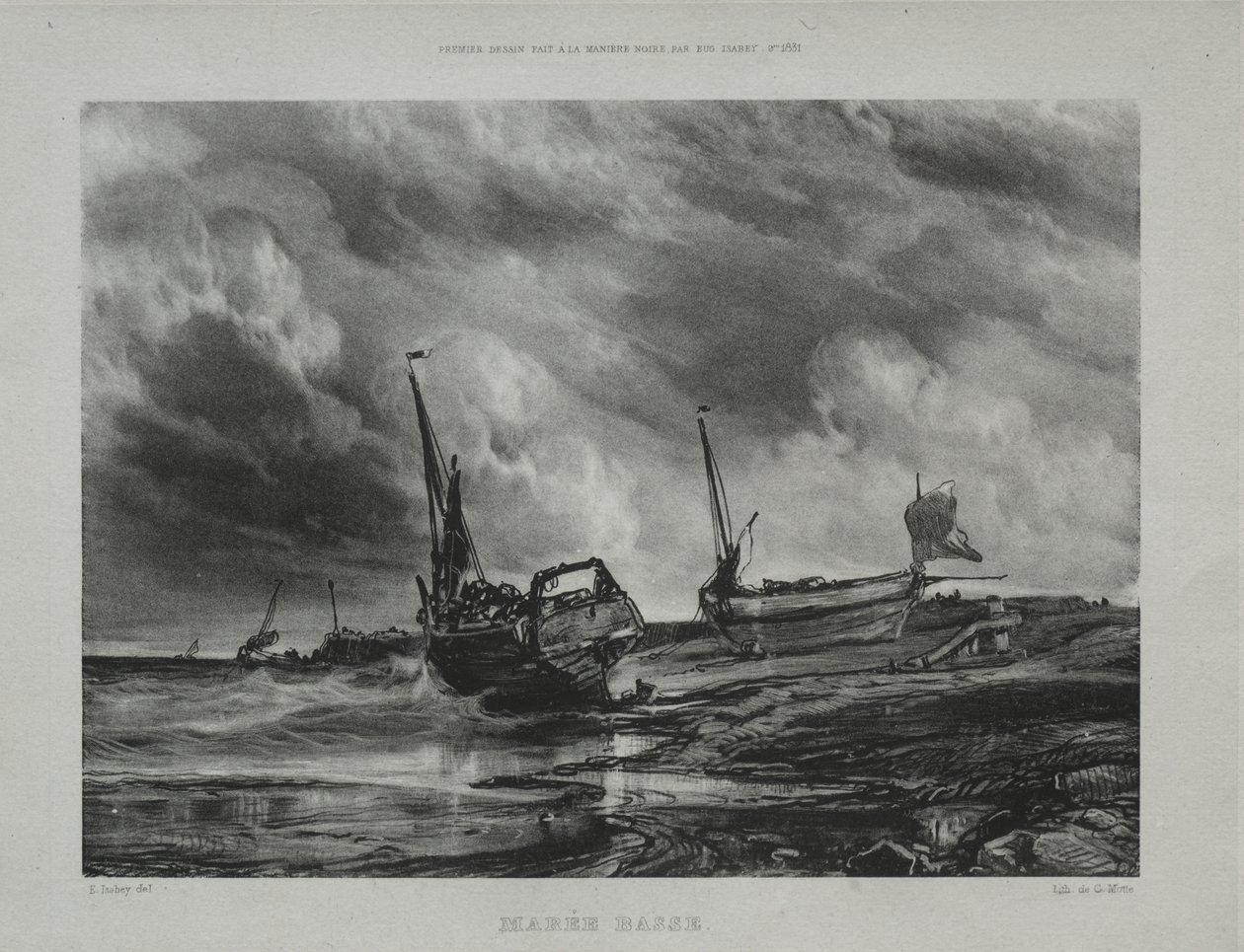 Marée basse - Eugene Isabey