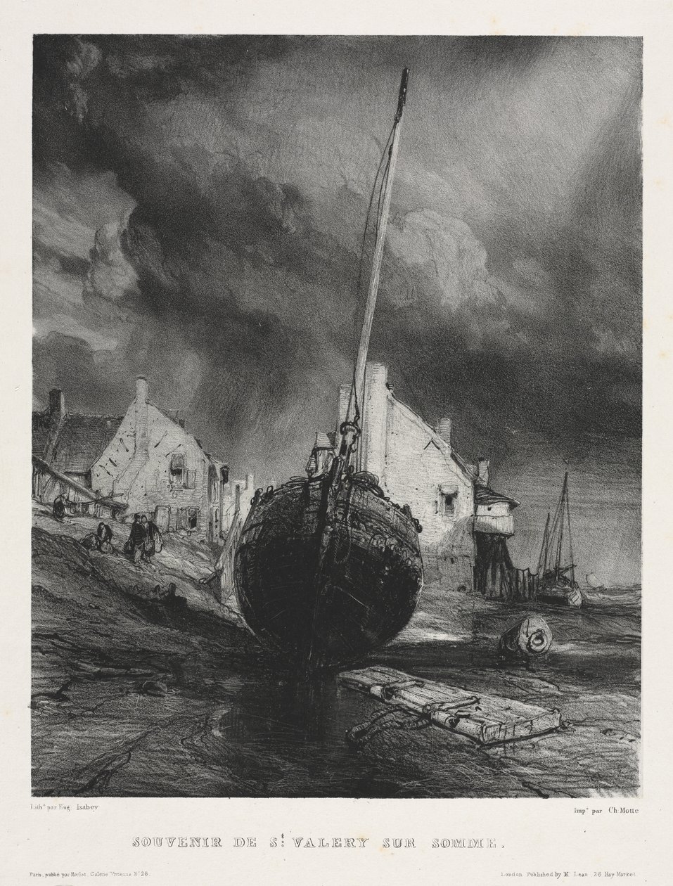 Six Marines : Souvenir de Saint Valéry sur Somme - Eugene Isabey