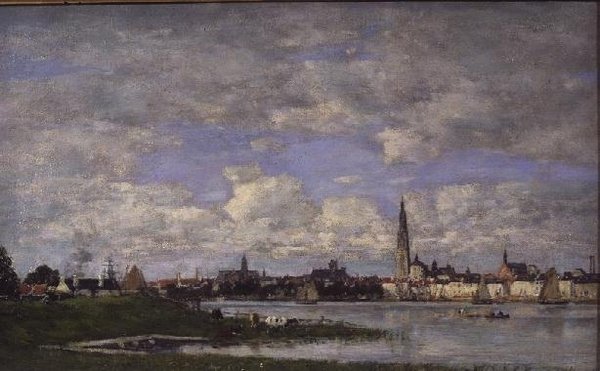 Anvers depuis la pointe des Flandres - Eugene Louis Boudin