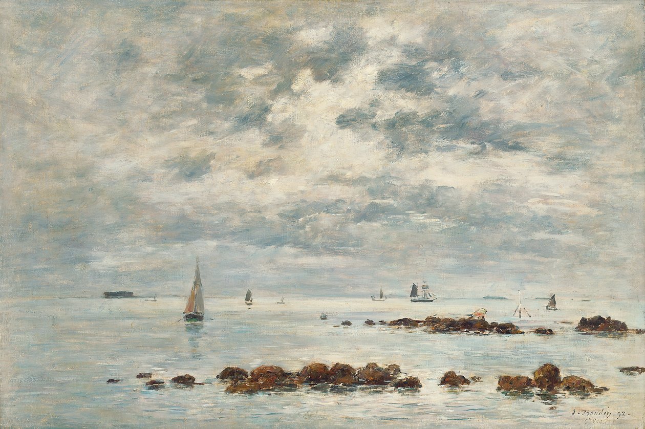 Marée basse, Saint Vaast la Hougue, 1892 - Eugene Louis Boudin