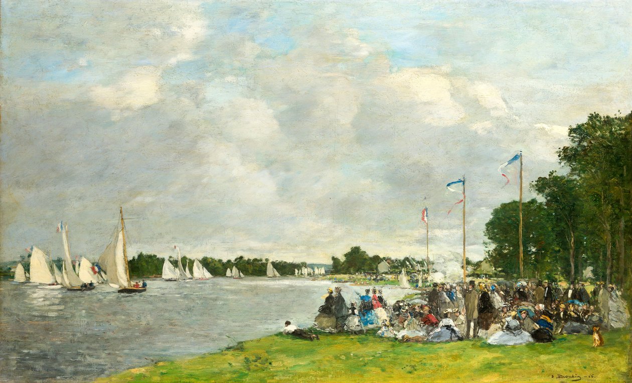 Régates à Argenteuil, 1866 - Eugene Louis Boudin