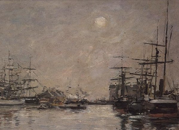 Le Bassin de la Barre, Le Havre - Eugene Louis Boudin