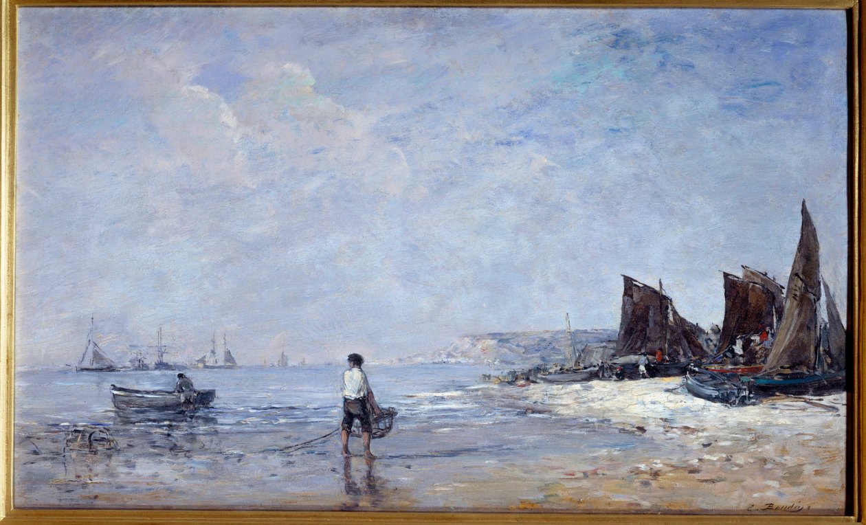 Le pêcheur - Eugene Louis Boudin