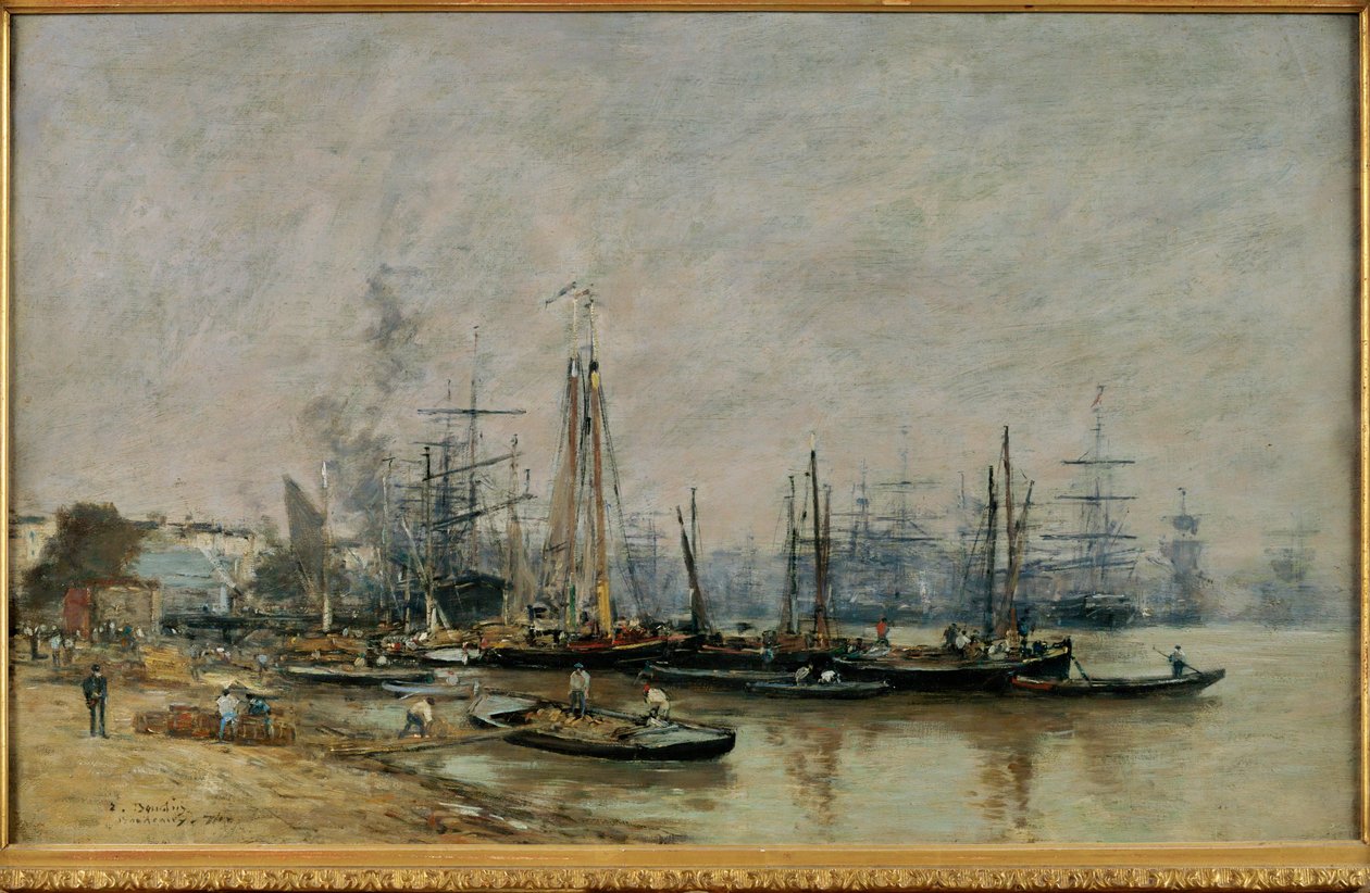 Le port de Bordeaux - Eugene Louis Boudin
