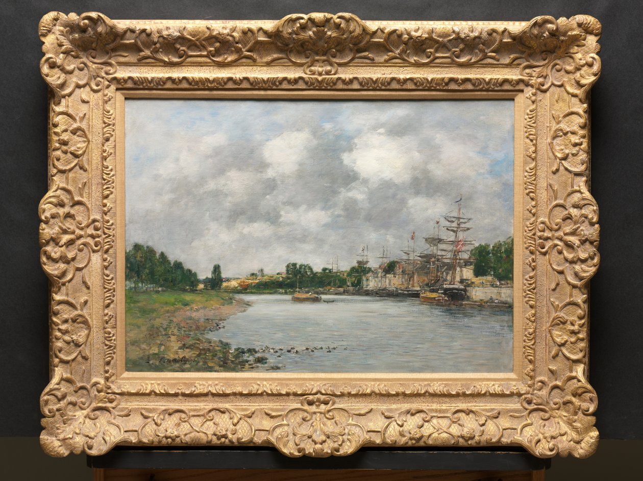 Vue du port de Saint-Valéry-sur-Somme - Eugene Louis Boudin