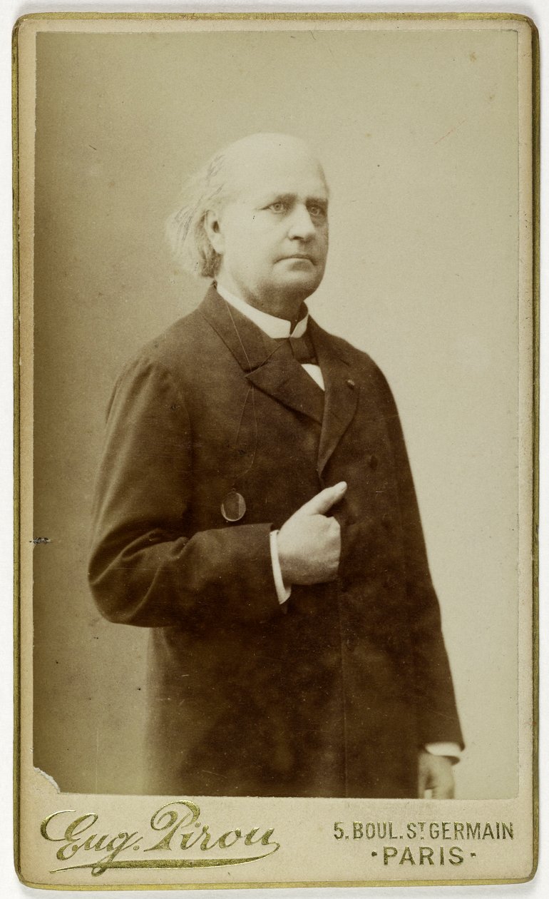 Porträt von Leconte de Lisle, (Charles Marie Leconte, genannt), (1818-1894), (Dichter) - Eugene Pirou