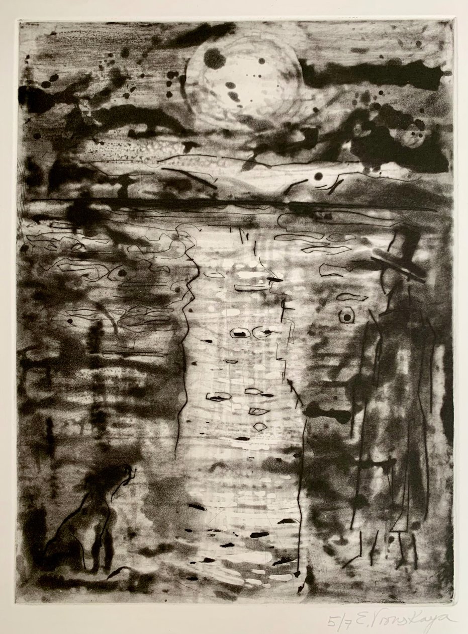 Contemplation de la lune, 2023 - Eugenie Vronskaya