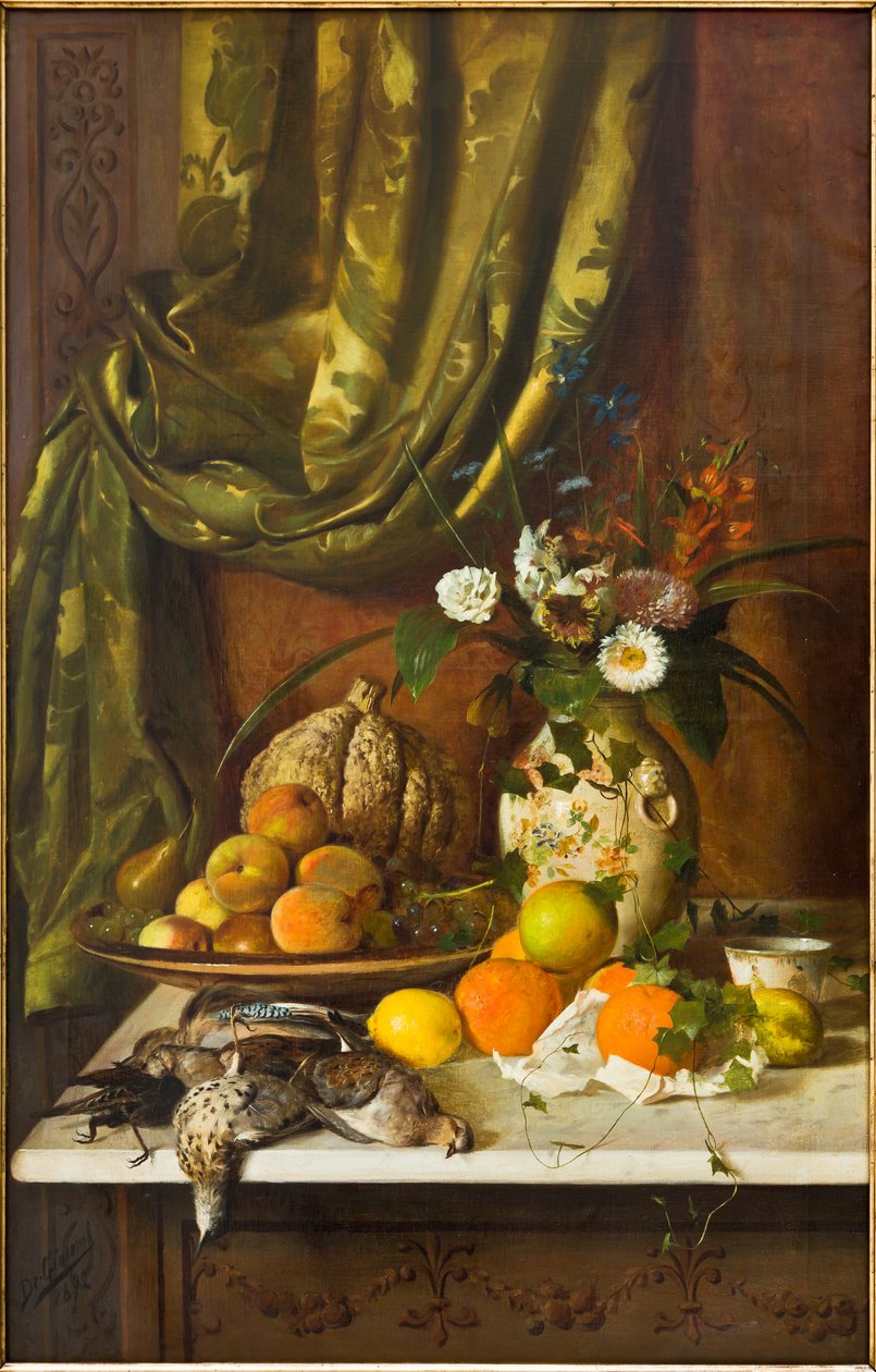 Fleurs, fruits et gibier - Eugenio De Giacomi