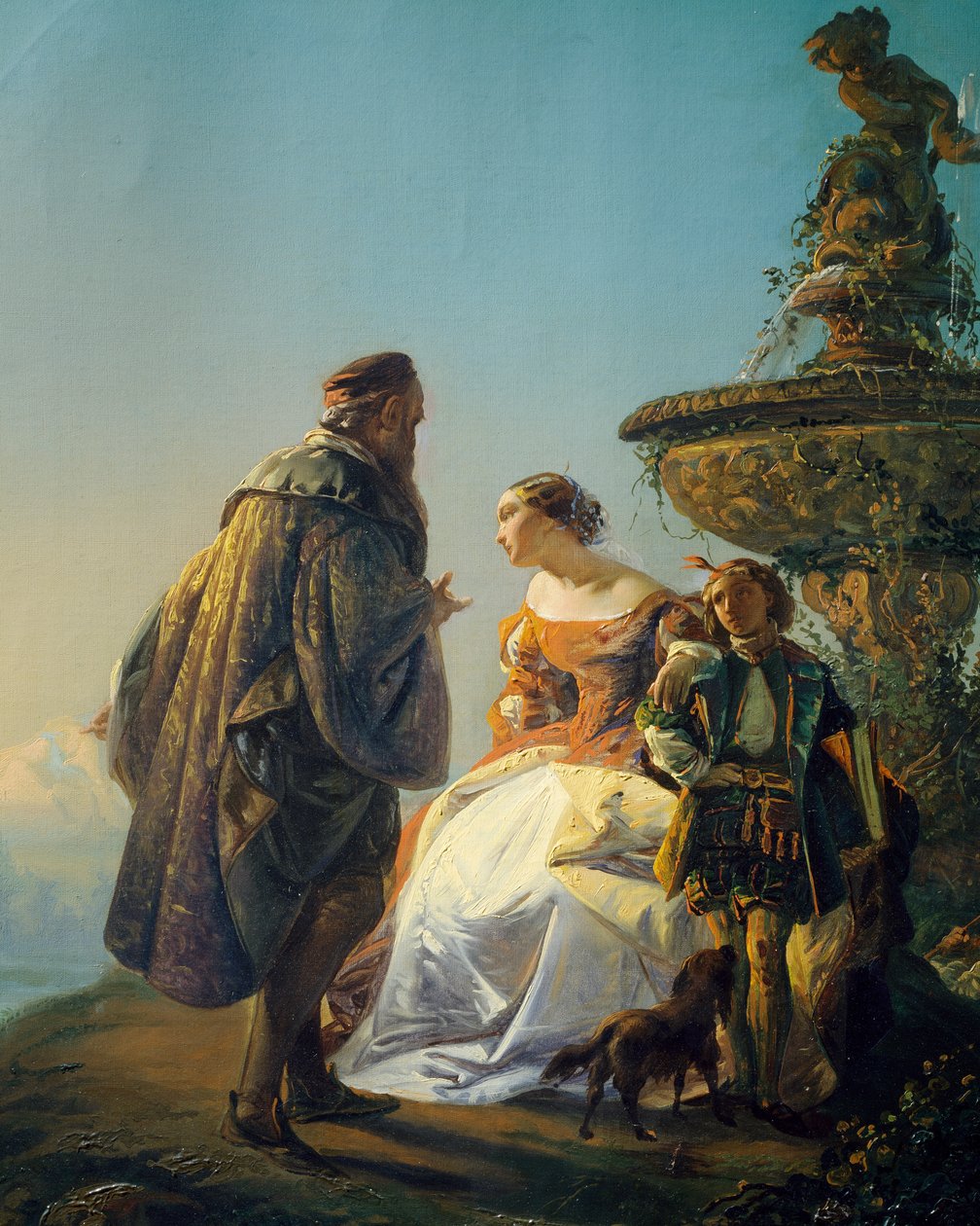 Portrait de Titien et Irène de Spilimbergo, par Eugenio Moretti Larese - Eugenio Moretti Larese