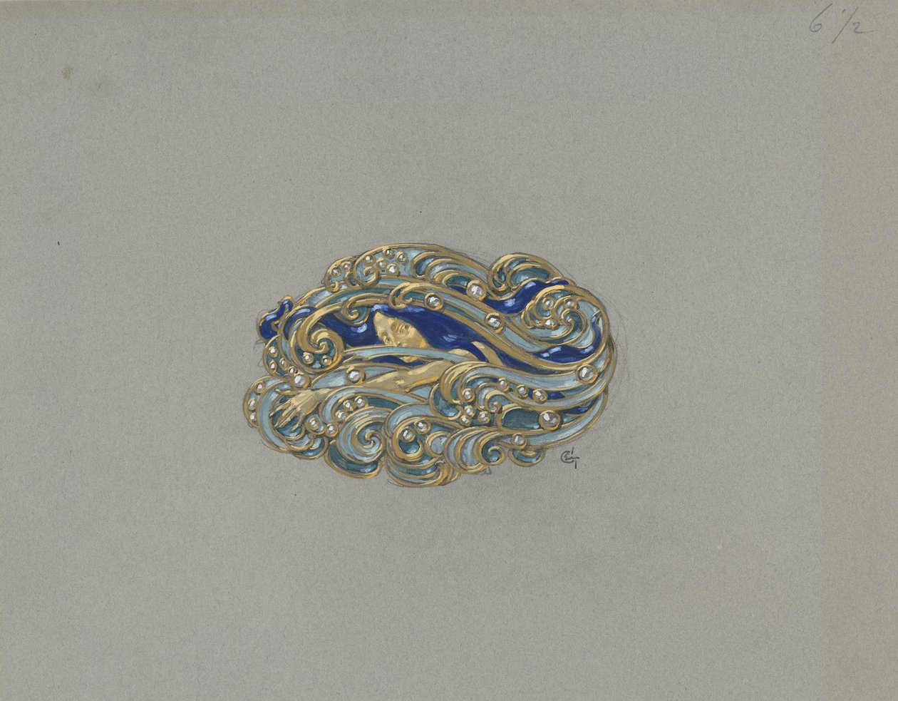 Conception pour une broche - Eugene Grasset