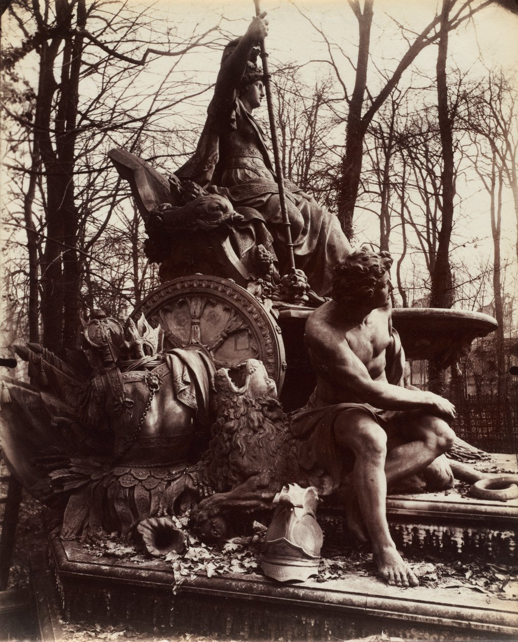 Versailles, Fontaine de la France triomphante, 1904 - Eugène Atget