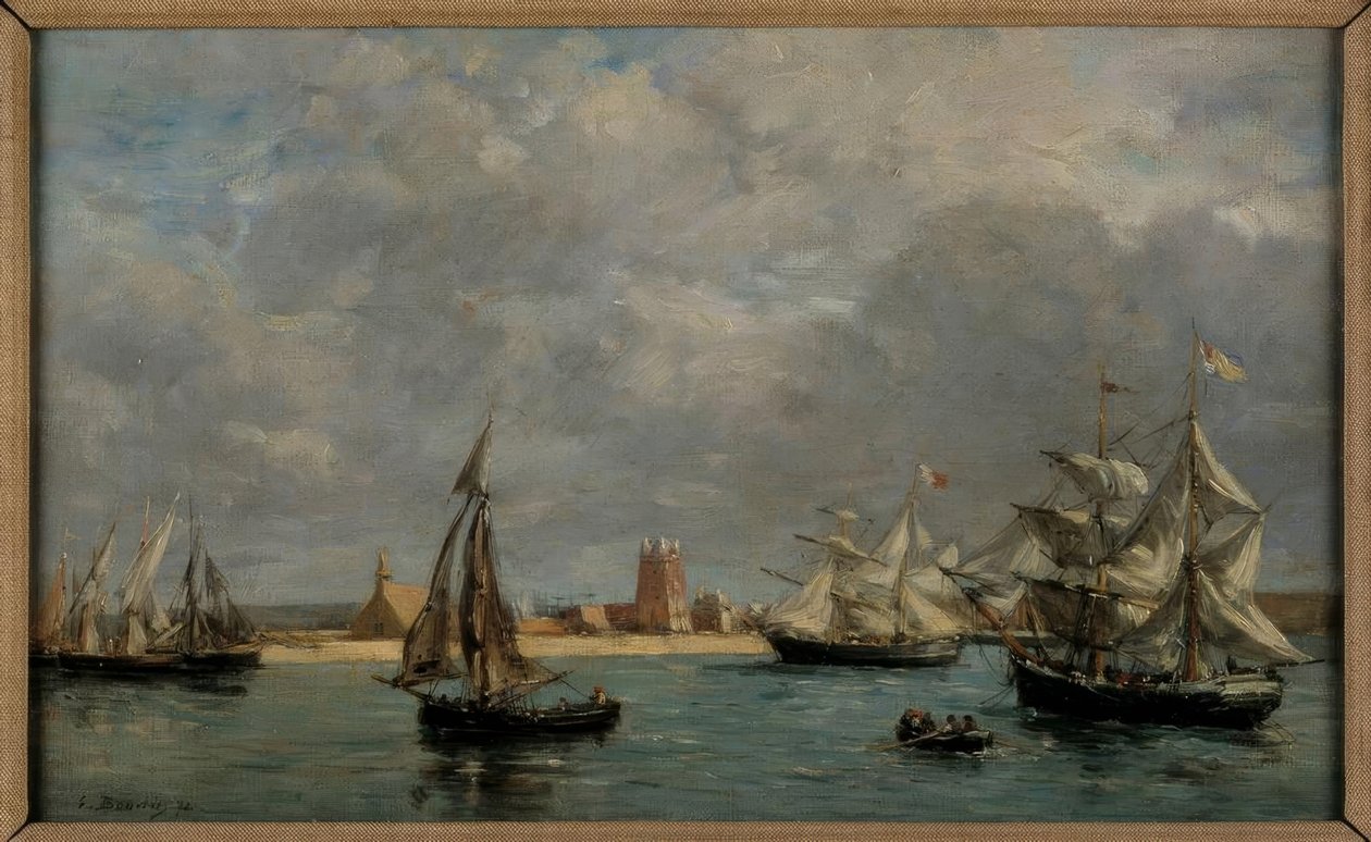 Le port de Camaret - Eugene Louis Boudin