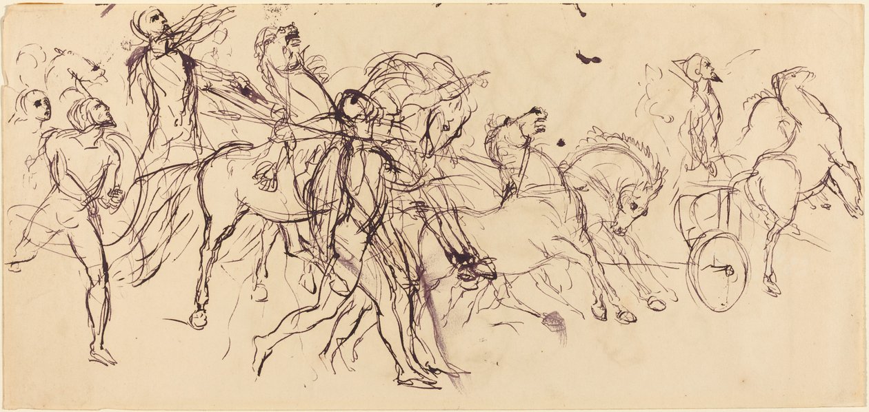 Auriges - Eugène Delacroix