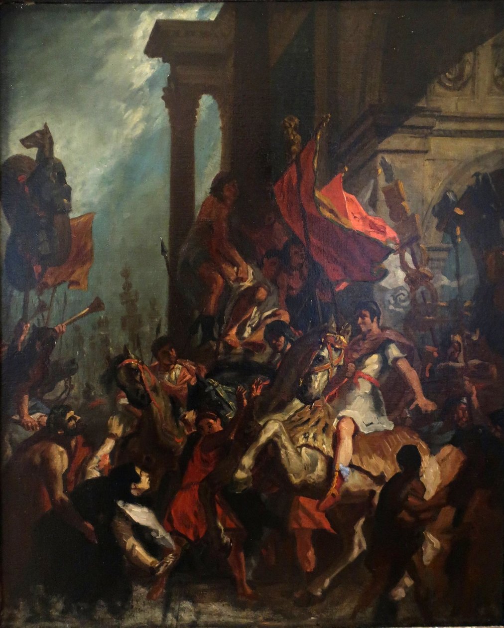 Français :  La justice de Trajan The Justice of Trajan - Eugène Delacroix