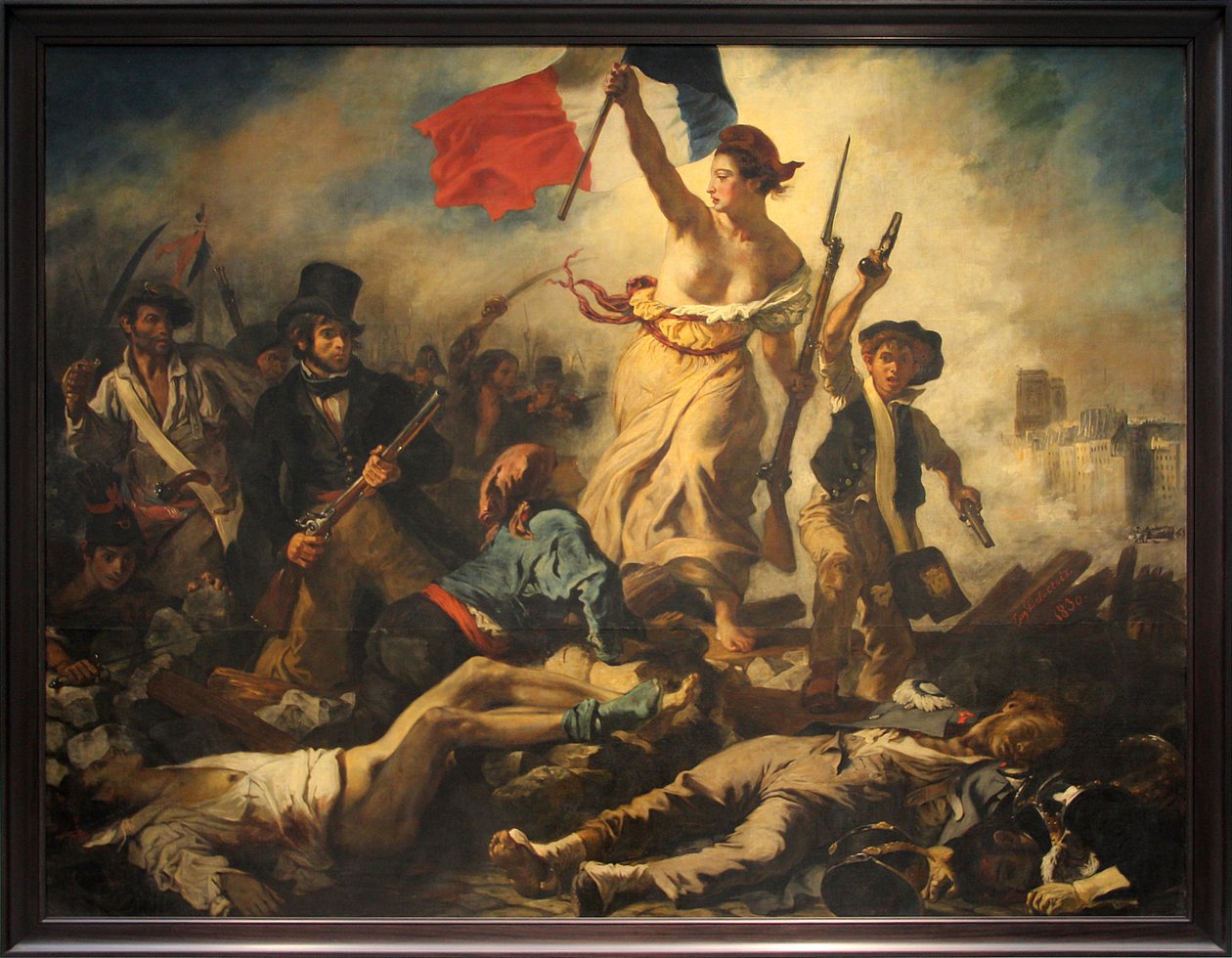 French: Le 28 juillet 1830. La Liberté guidant le peuple Liberty Leading the People - Eugène Delacroix