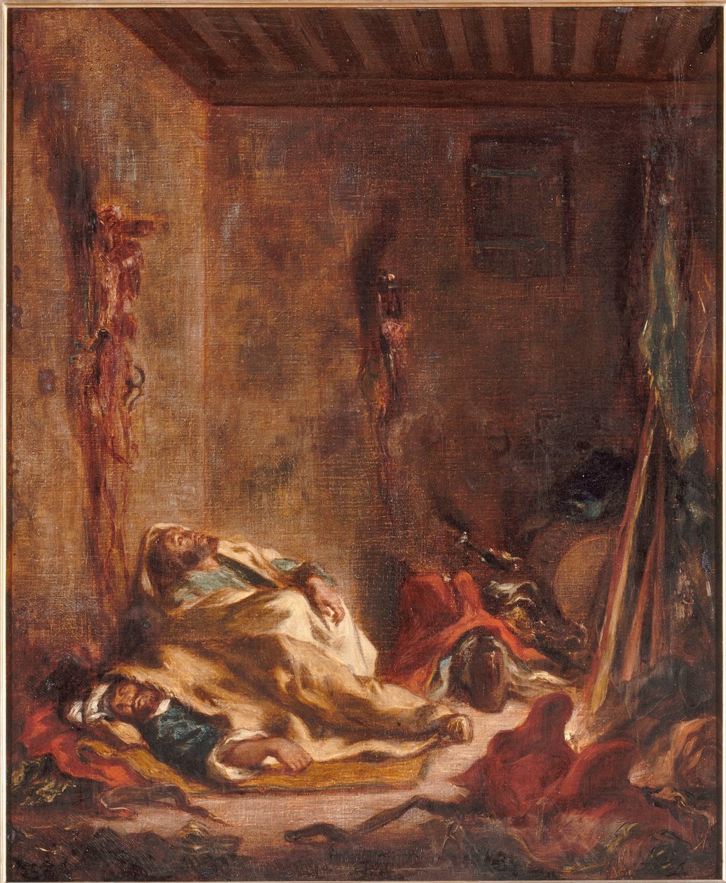Le corps de garde à Meknès - Eugène Delacroix