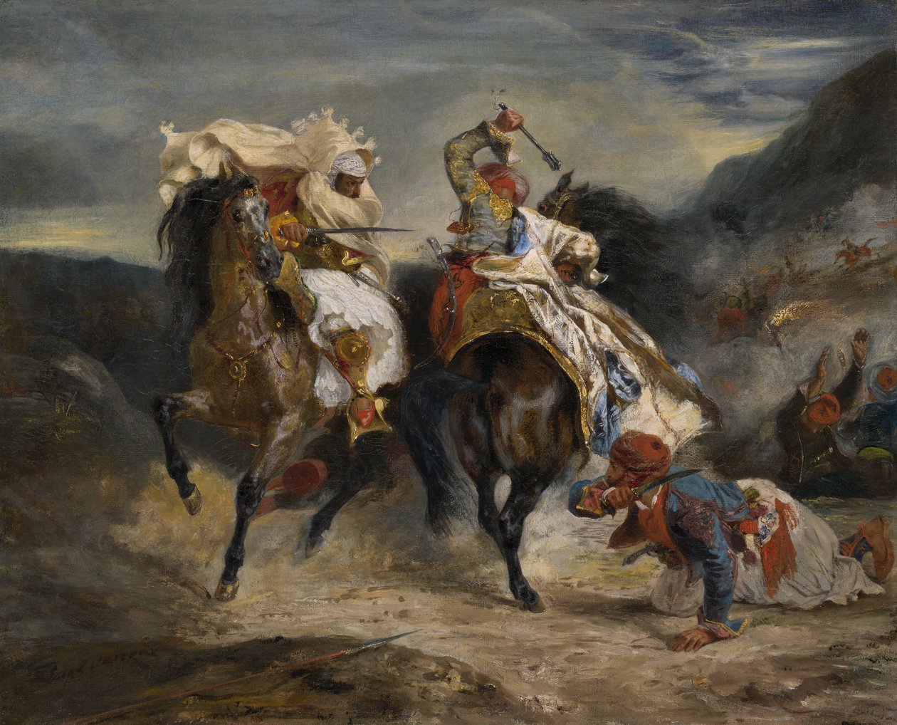 Le Combat du Giaour et Hassan, 1826 - Eugène Delacroix