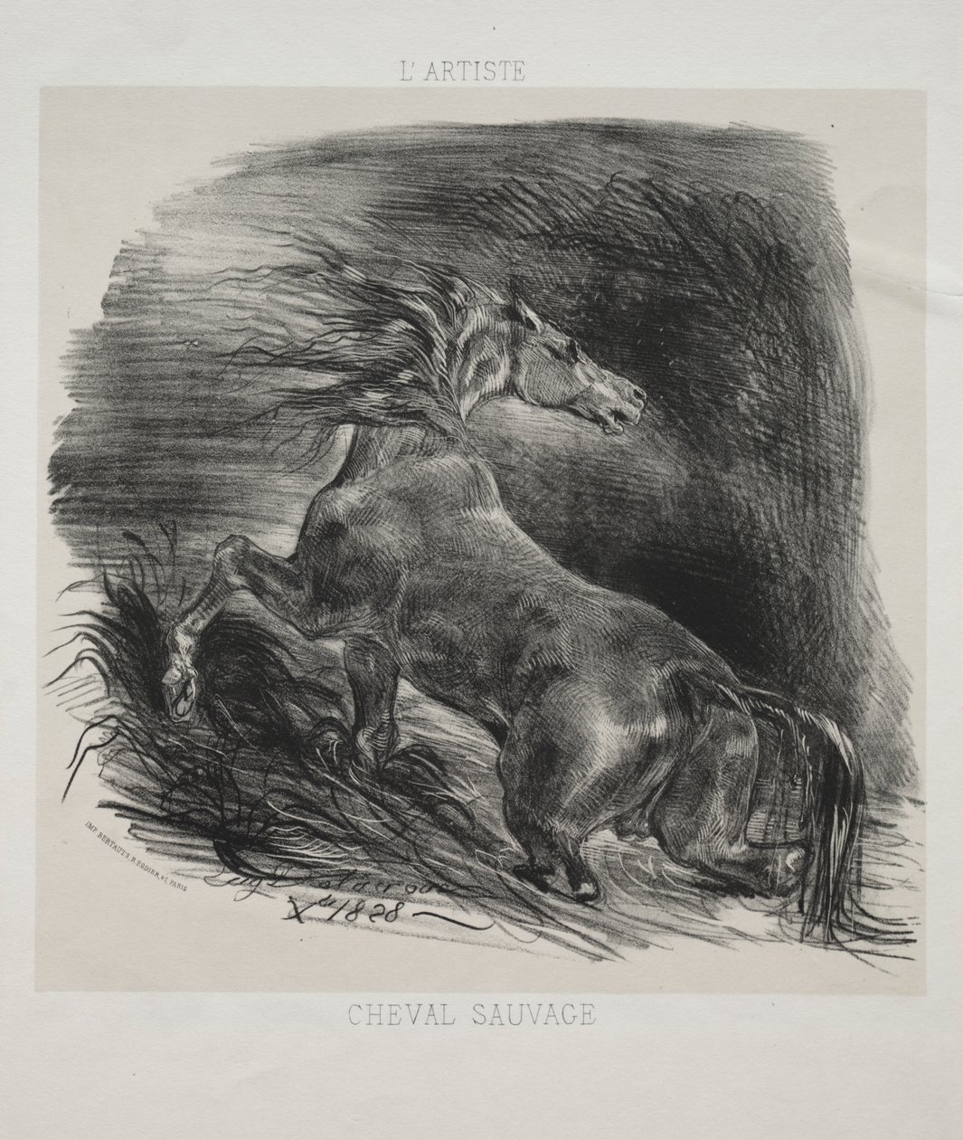 Le Cheval sauvage, ou Cheval effrayé quittant l