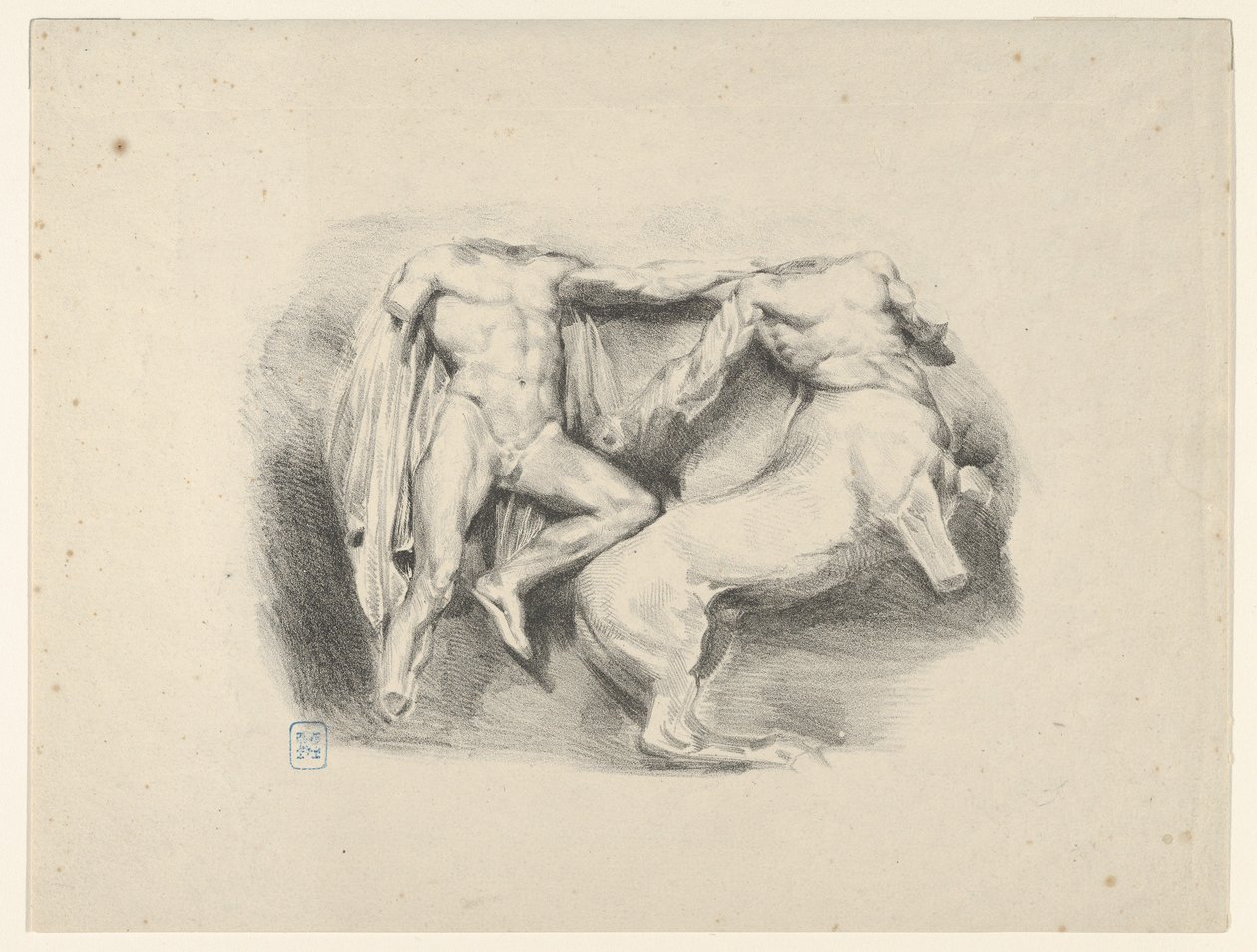 Thésée conquérant le centaure Eurytus, 1825 - Eugène Delacroix