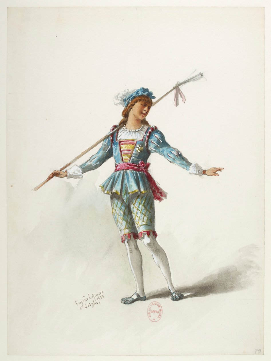 Btv1b84558104 83 - Saint-Saëns - Henry VIII - Maquettes de costumes - Lacoste - 79e Costume - Eugene Lacoste