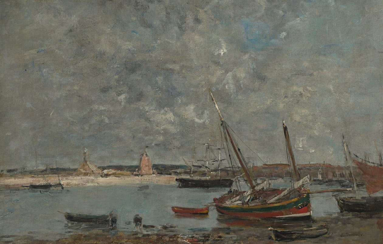 Allemand : Camaret. Le port Camaret : Le port - Eugene Louis Boudin