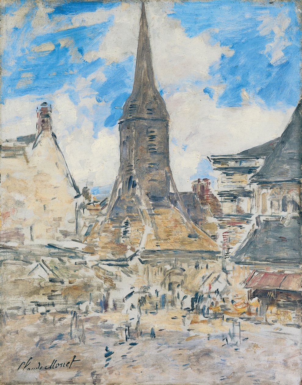 Kotava: «Biot ke Sainte-Catherine uja koe Honfleur (trutca ke Boudin)»
French: Le Clocher de Sainte-Catherine, Honfleur - Eugene Louis Boudin