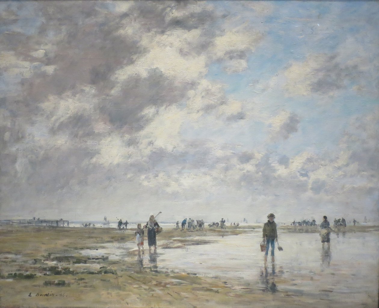 Marée basse, Berck - Eugene Louis Boudin
