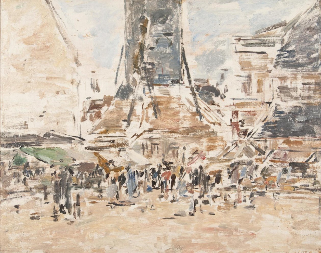 Marché de Sainte-Catherine à Honfleur - Eugene Louis Boudin