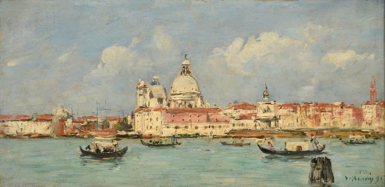 Venise. La douane et Notre-Dame-de-la-Salute - Eugene Louis Boudin
