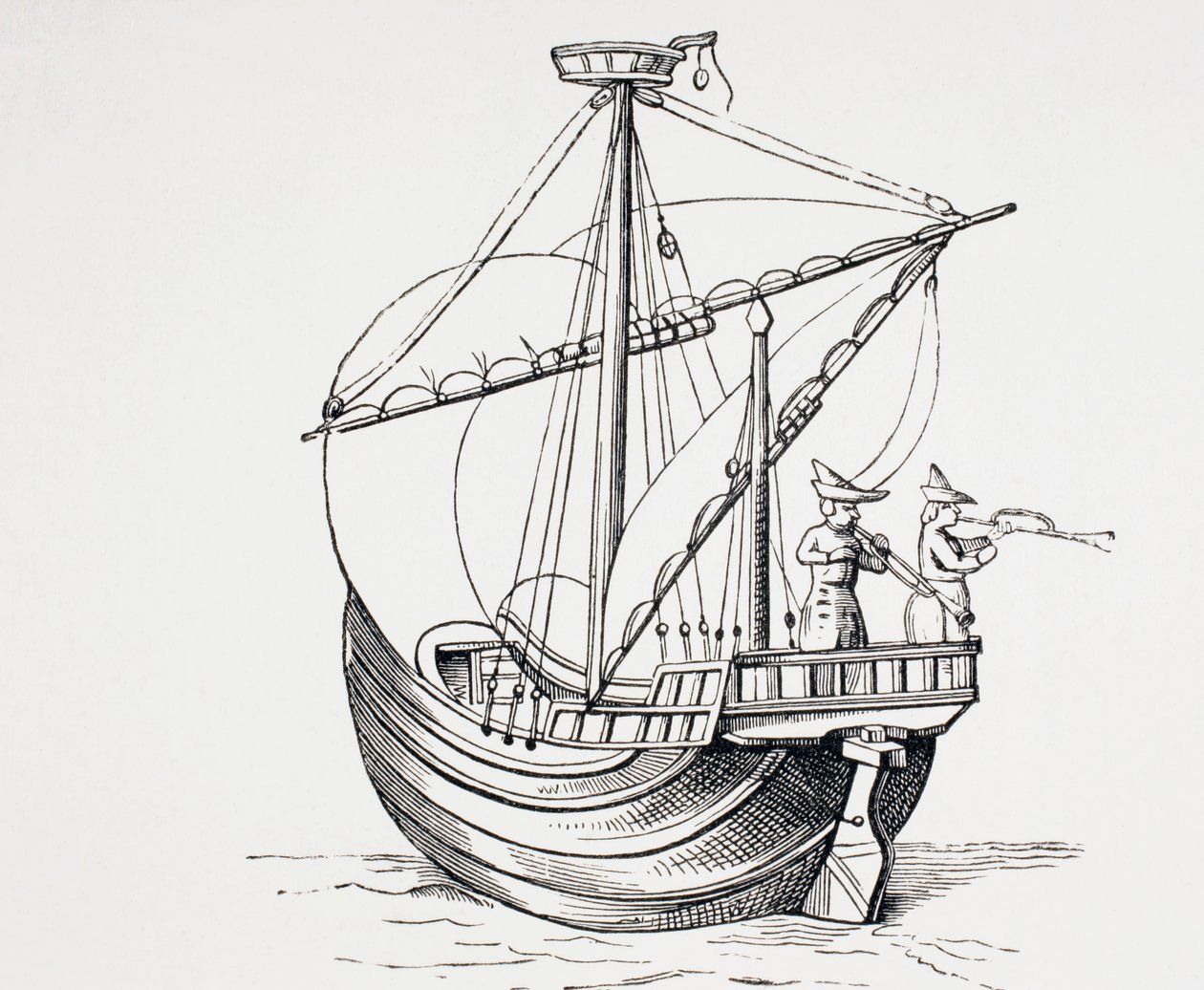 Navire à voile du XVe siècle - European School