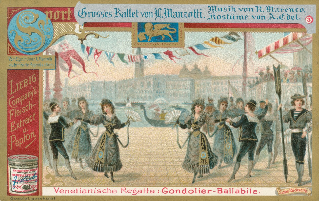 Ballet, carte de Liebig, début du 20e siècle (chromo) - European School
