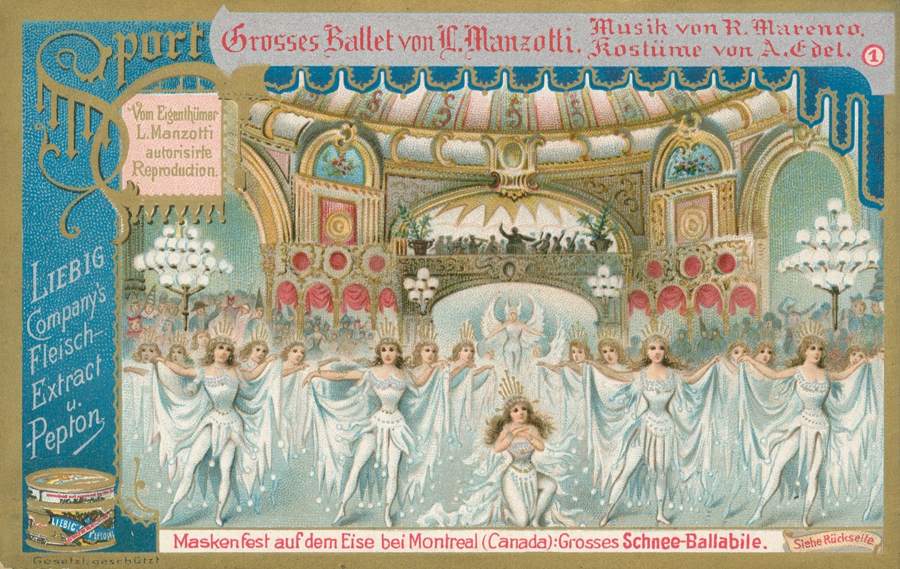 Ballet, carte de Liebig, début du 20e siècle (chromo) - European School