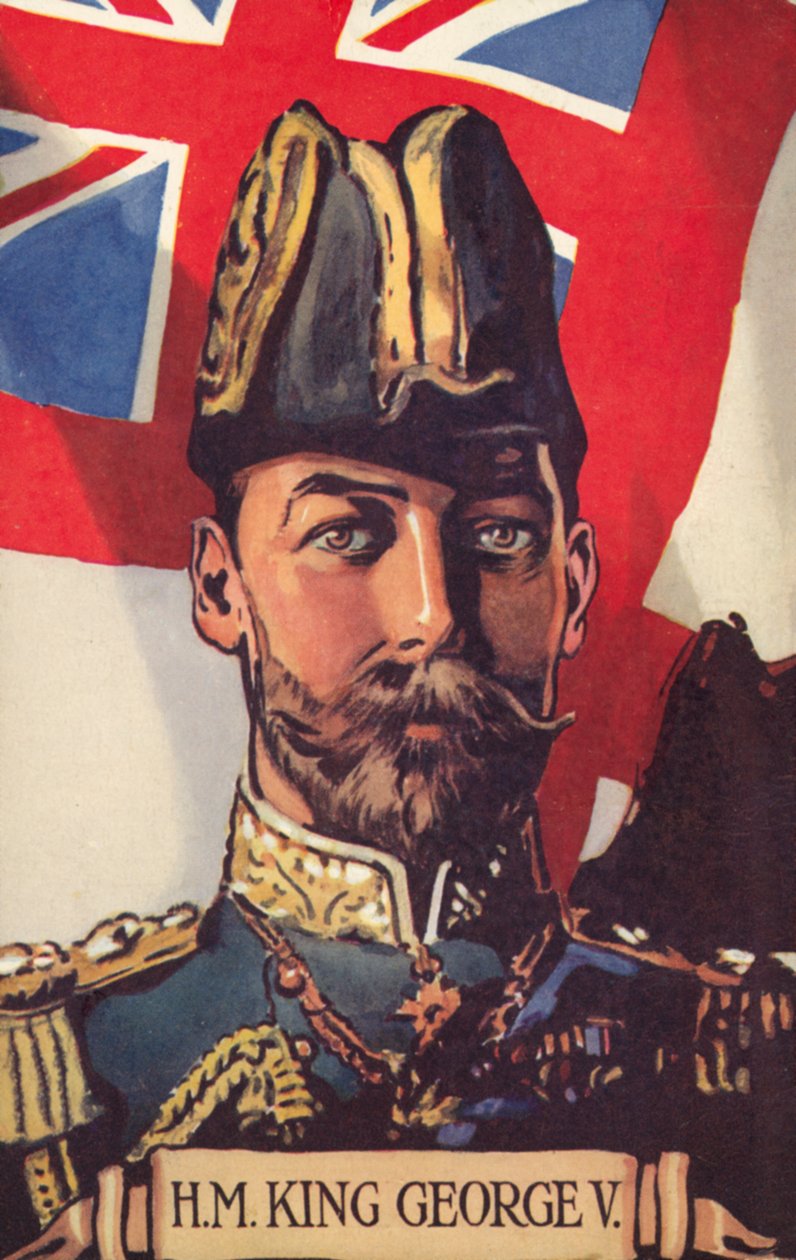 S.M. le Roi George V (lithographie couleur) - European School