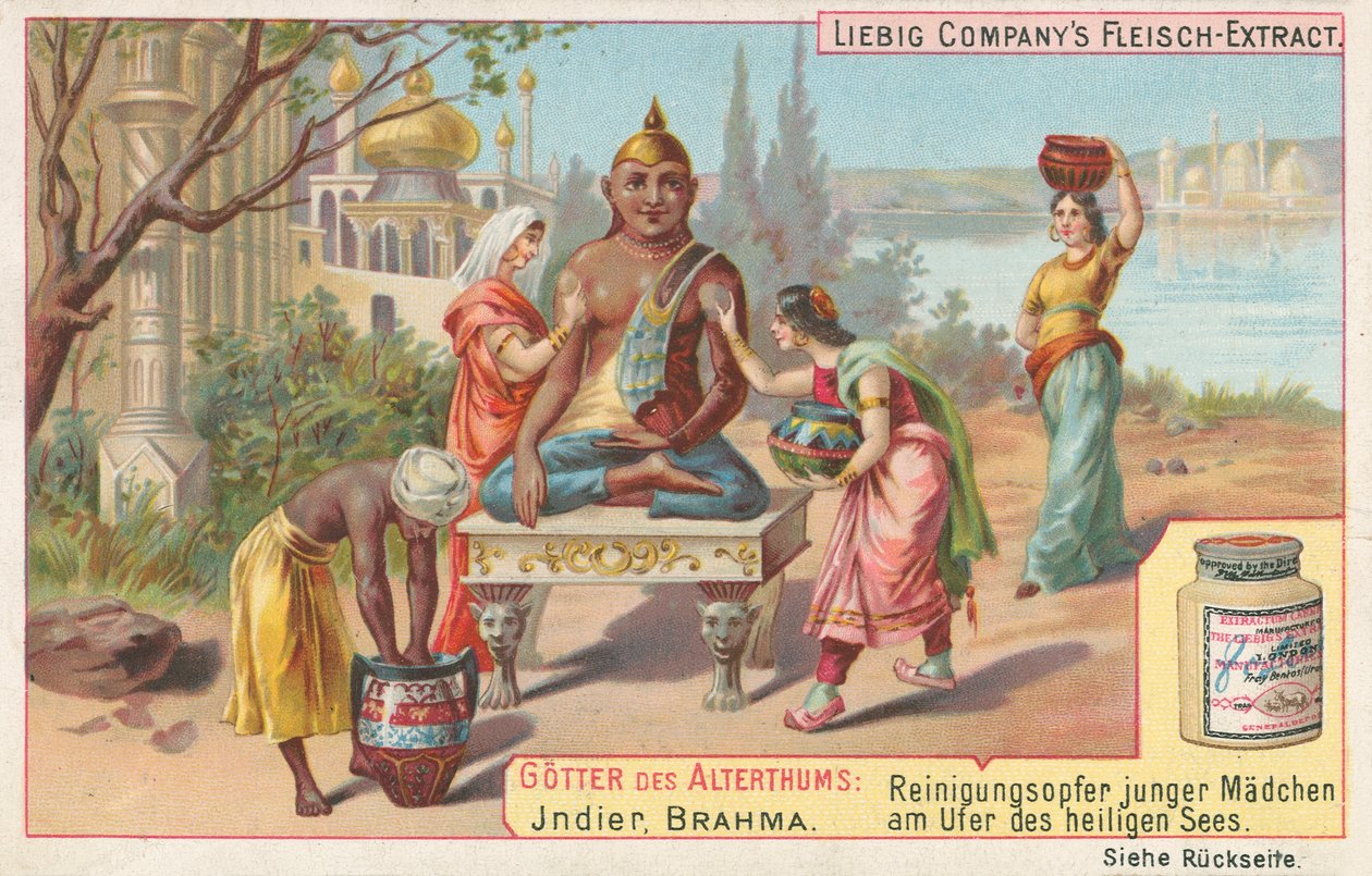 Inde, Brahma, carte de Liebig, début du 20e siècle (chromo) - European School