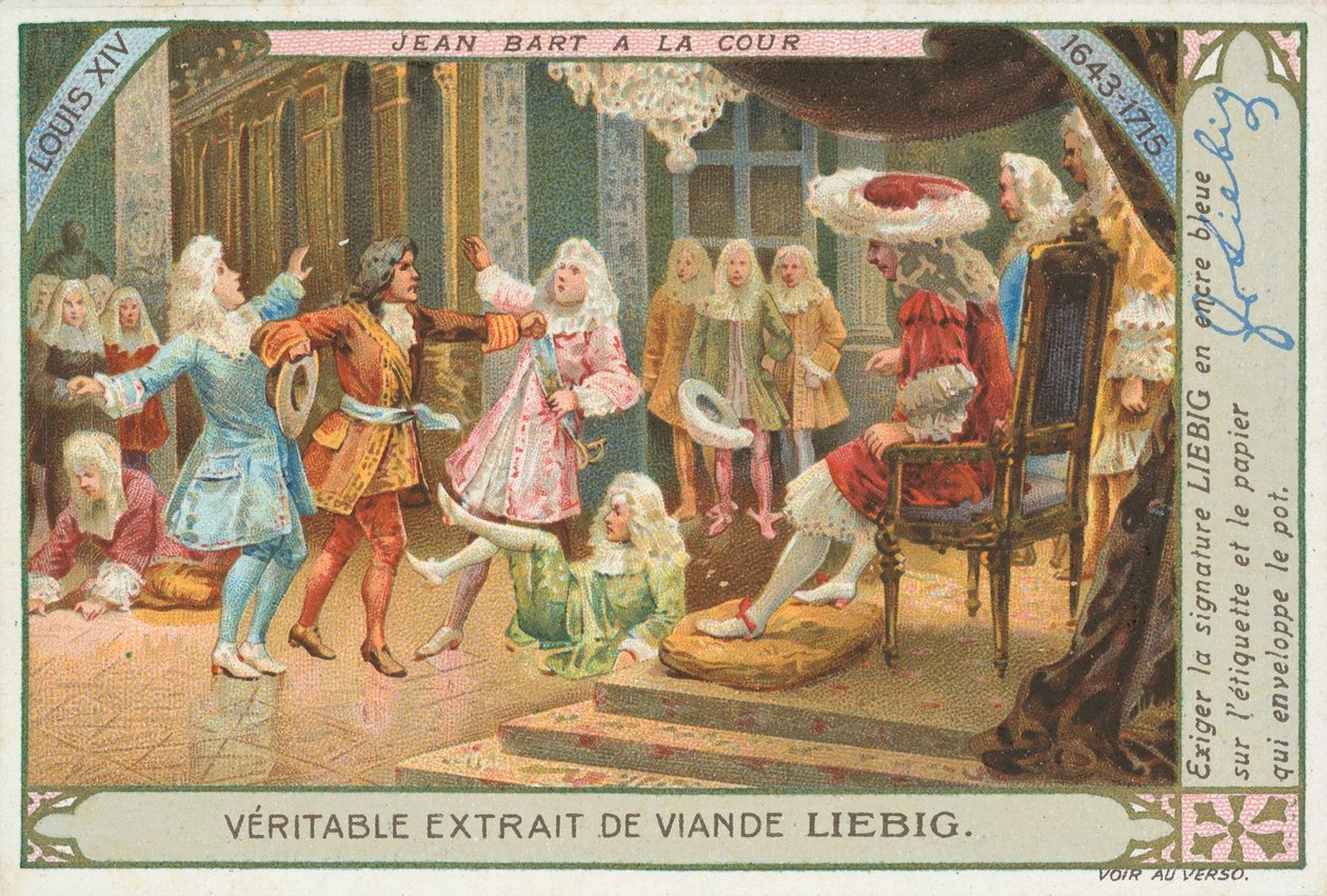 Jean Bart, carte de Liebig, début du 20e siècle (chromo) - European School