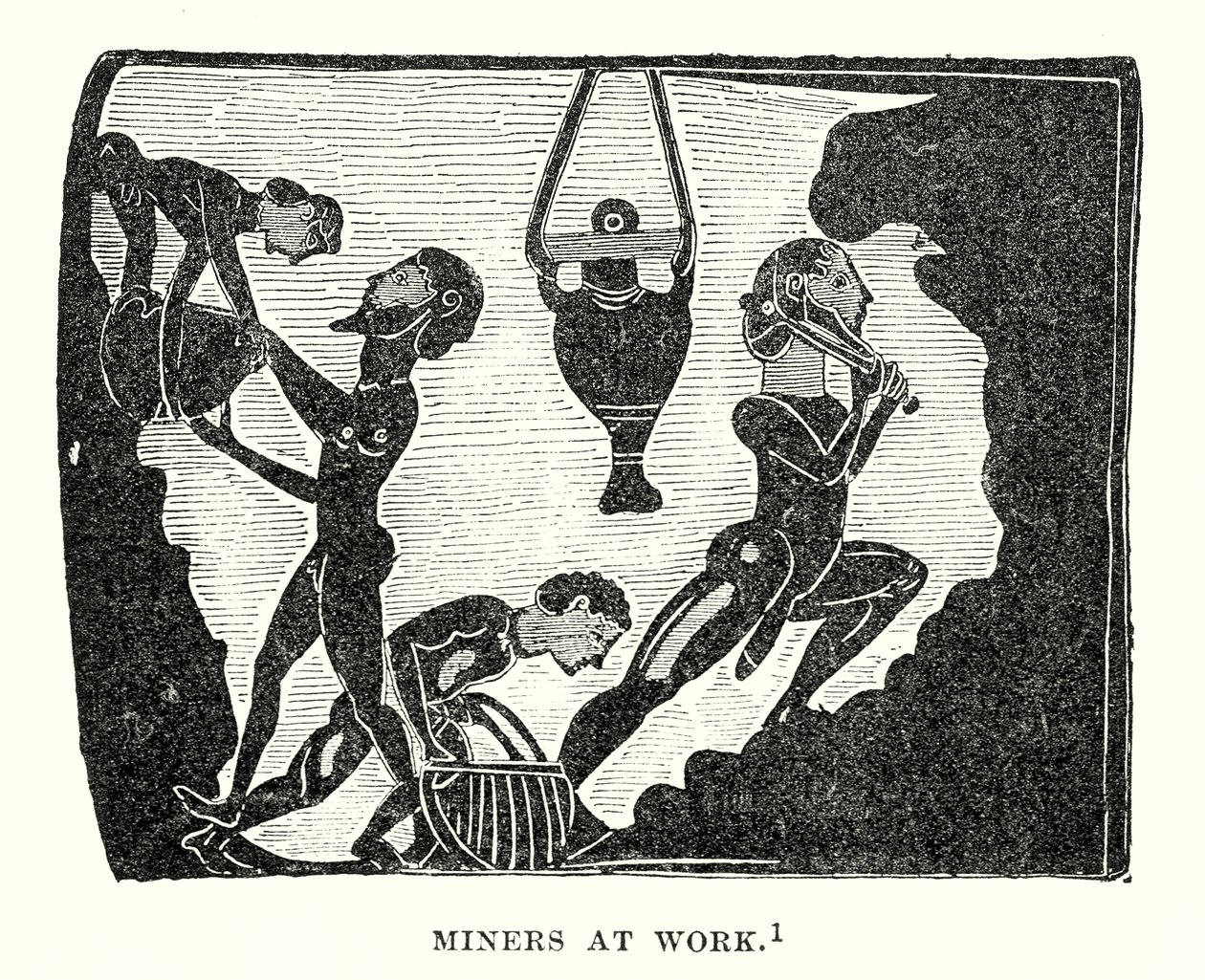 Mineurs au travail (gravure) - European School