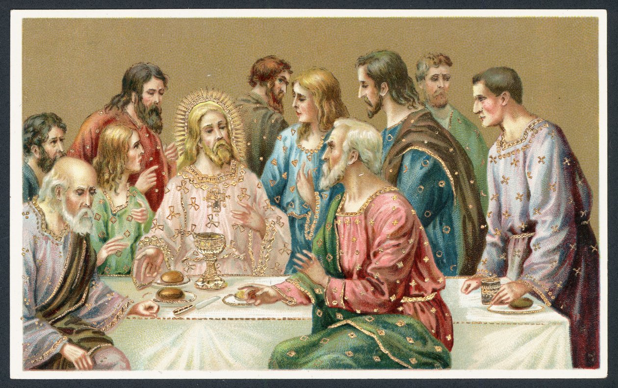 La Cène (lithographie couleur) - European School