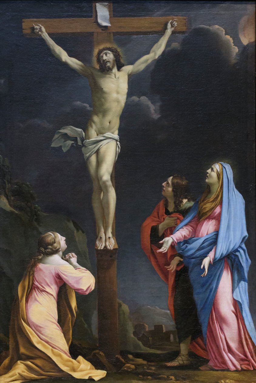 Le Christ en croix, vers 1643 (huile sur toile) - Eustache Le Sueur