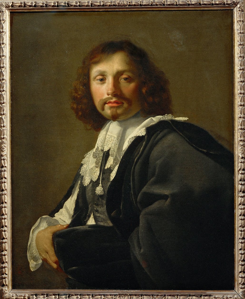 Portrait masculin (peinture sur toile) - Eustache Le Sueur