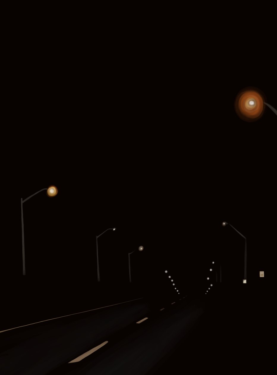 Conduire la route la nuit #2 Brooklyn (art numérique) - Evan Sklar