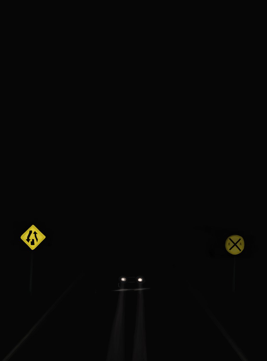 Driving The Road At Night #8 Brooklyn (art numérique) - Evan Sklar