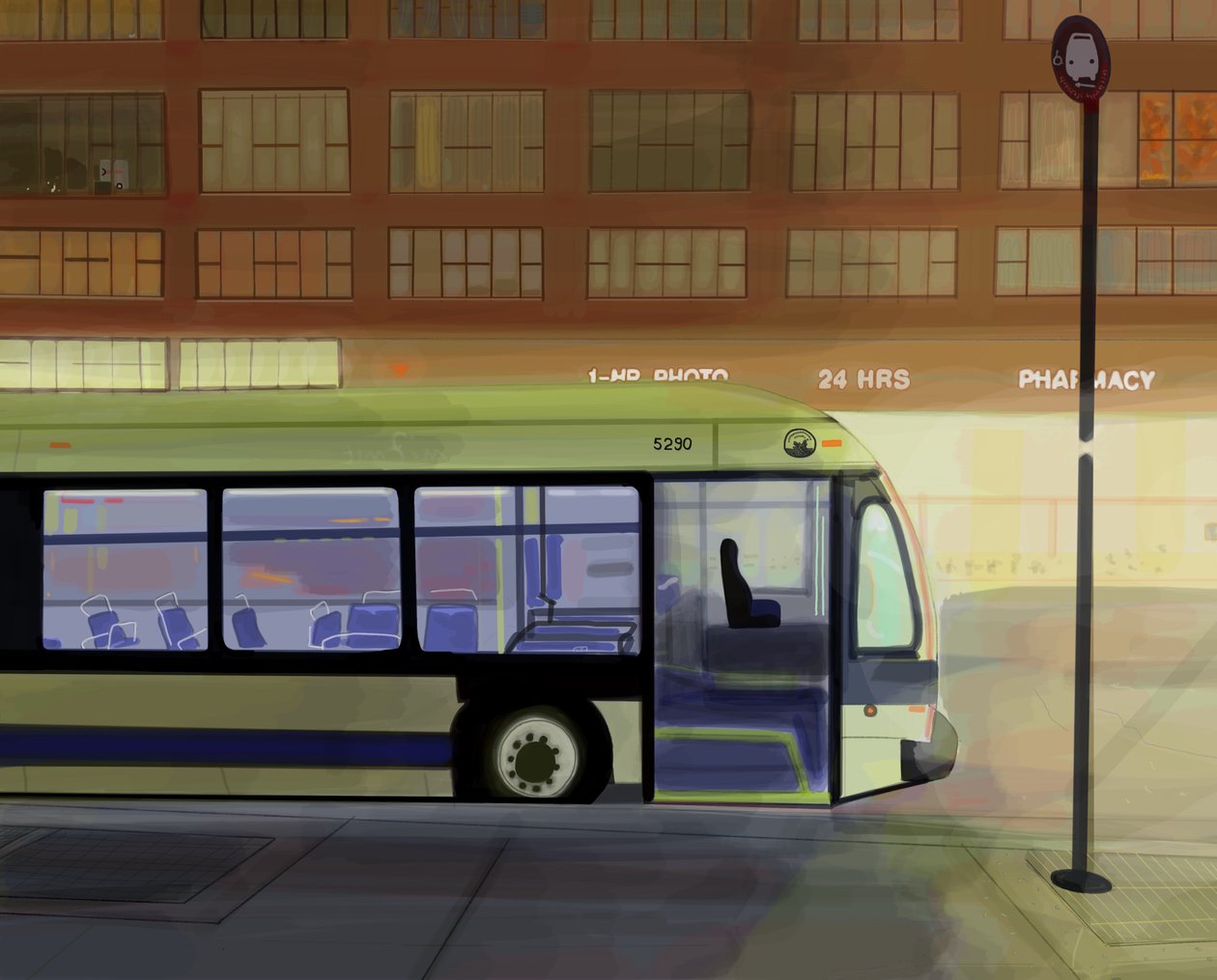 First Light, Union Square , Brooklyn (art numérique) - Evan Sklar