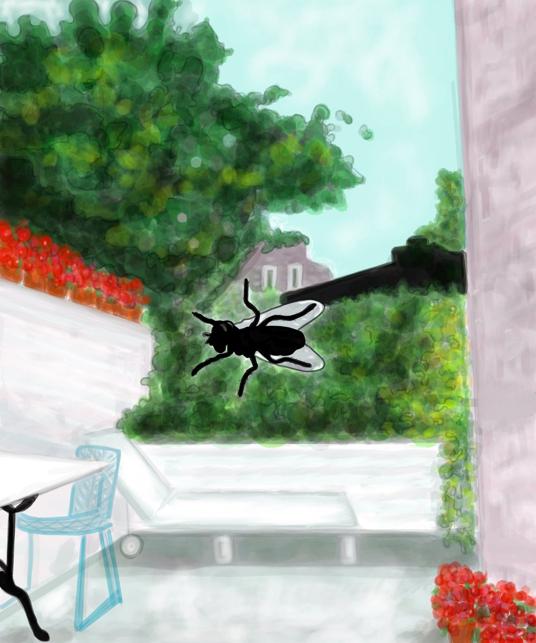 Fly On Window, Brooklyn (art numérique) - Evan Sklar