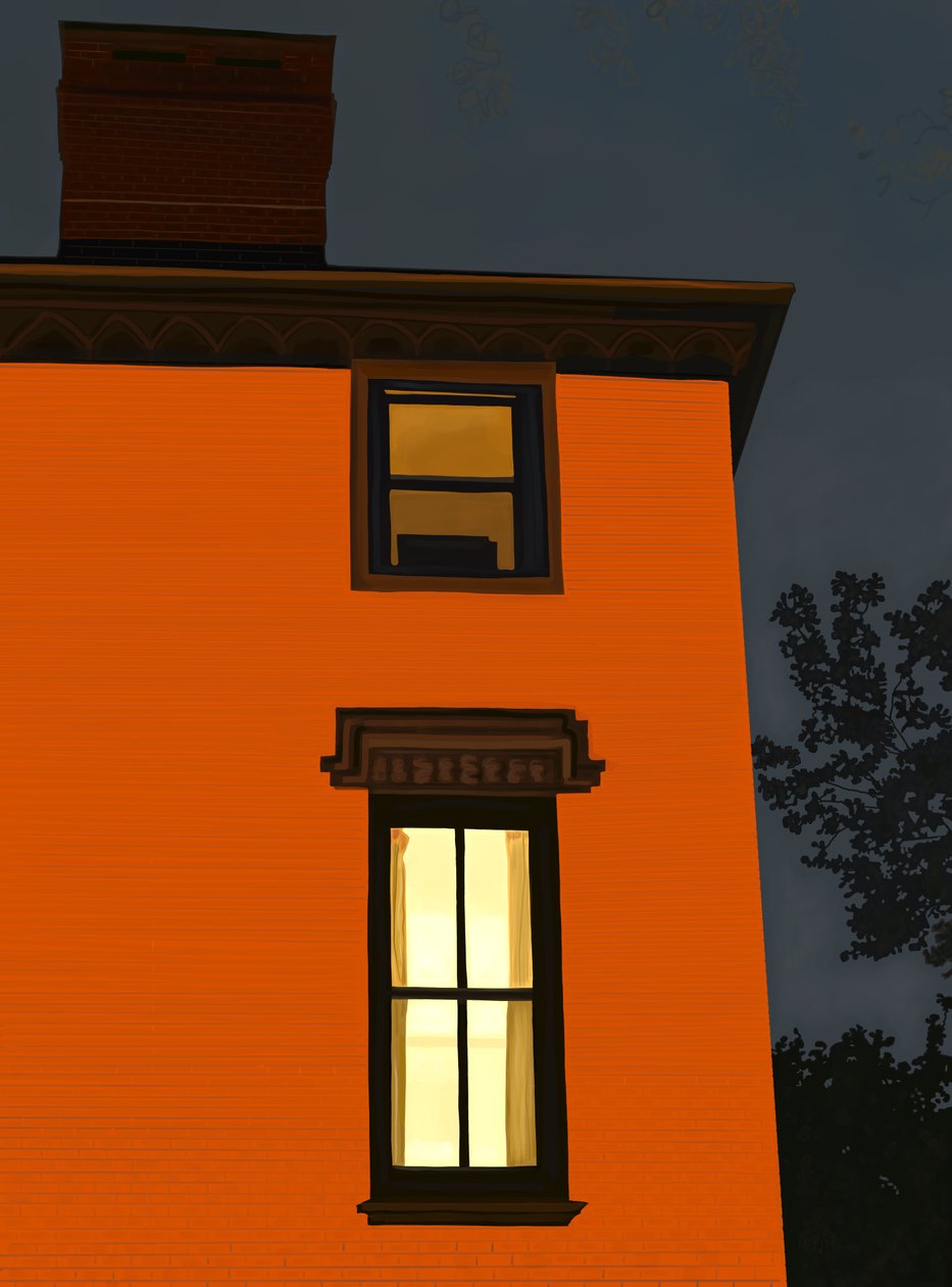 Orange Building, Brooklyn (art numérique) - Evan Sklar