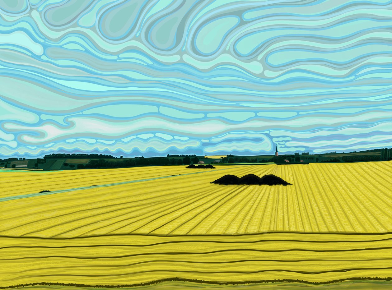 Périphérie de Calais, France (art numérique) - Evan Sklar